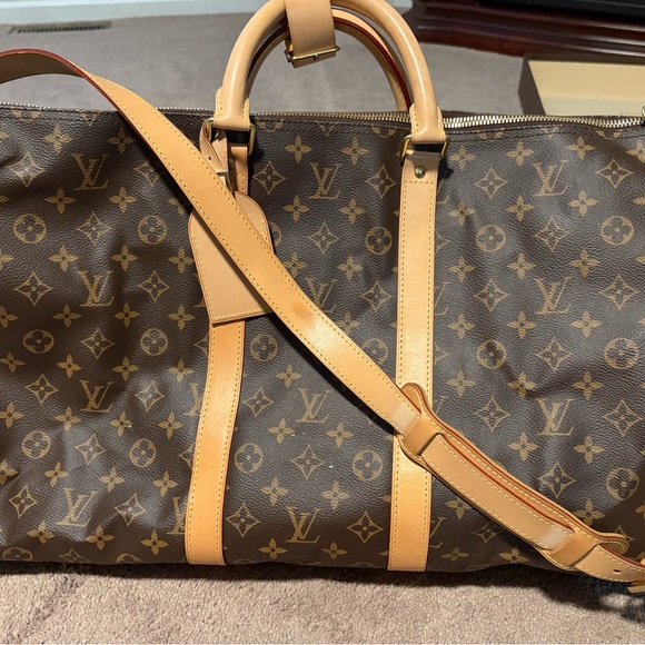 LOUIS VUITTON Keepall Bandouliere 55 Monogram Canvas Travel Luggage Bag M41414 - Picture 3 of 14